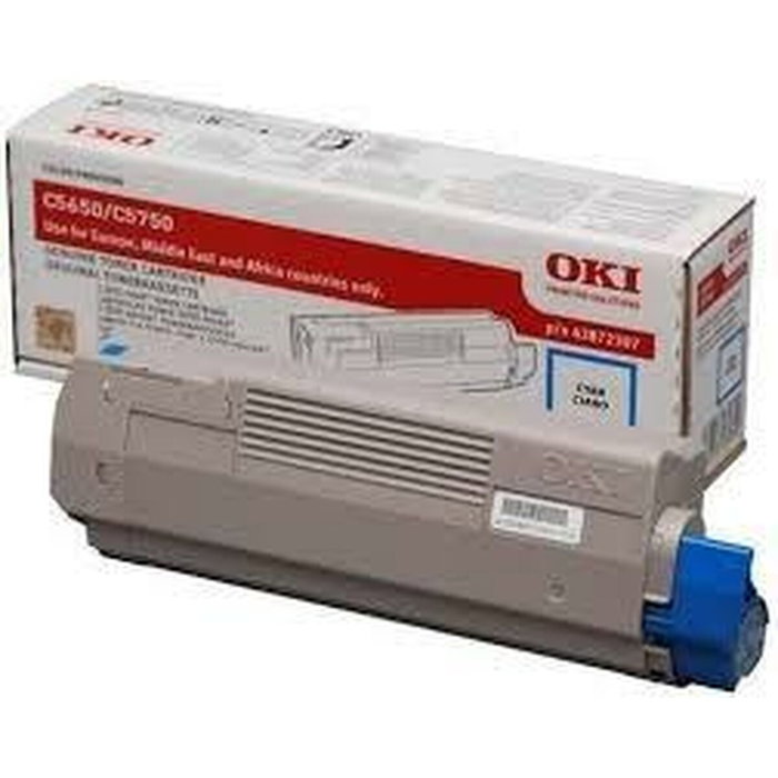 OKI Cartucho de Tóner Cian 43872307 Original para C5650/C5750