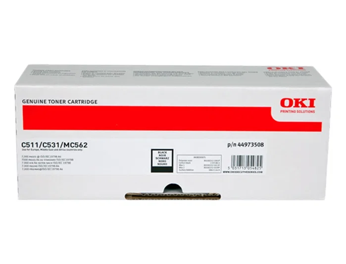 OKI 44973508 Tóner Negro para C511, C531 y MC562