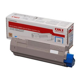 OKI Toner 46471103 Cyan - Cartucho de Tóner Original para Impresoras OKI