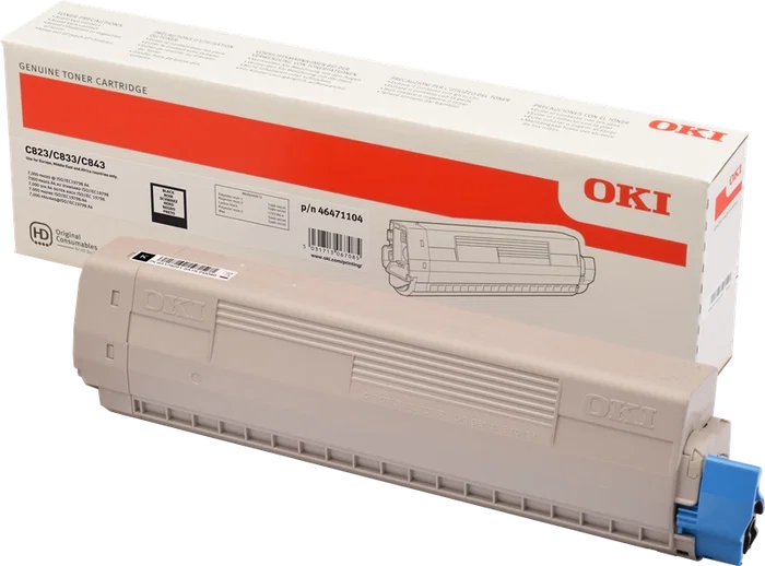 Oki Tóner 46471104 Negro para series C823, C833 y C843 Oki Tóner 46471104 Negro para series C823, C833 y C843