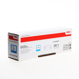 OKI 46490607 Toner Cian XL para impresoras - Tinta de color azul de alta capacidad