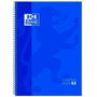 Oxford Bloc espiral tapa extradura azul 80 hojas cuadros 5mm DIN A4+
