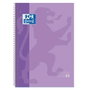 Oxford Cuaderno Europeanbook Microperforado Tapas Extra Duras 80H 90G Cuadrícula 5x5 A4+ Malva