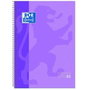 Oxford Cuaderno Europeanbook Microperforado Tapas Extra Duras 80H 90G Cuadrícula 5x5 A4+ Malva
