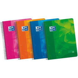 Oxford EUROPEANBOOK 4 Cuaderno Lagoon A4+ Microperforado Tapa Plástico Pack 5 Unidades Línea