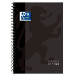 Oxford Cuaderno Classic Europeanbook 1 Write&Erase 80H A4+ Negro T-Extradura (Set de 5) (Set de 5)