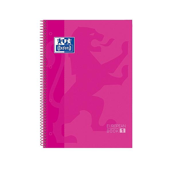 Oxford Cuaderno Europeanbook Tapa Extradura 80 Hojas Cuadrícula 5x5 A4+ Rosa Oxford Cuaderno Europeanbook Tapa Extradura 80 Hojas Cuadrícula 5x5 A4+ Rosa