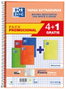 Oxford Cuaderno Espiral Write&Erase Folio 80 Hojas Milimetrado Pack 4+1 Colores Vivos