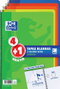 Oxford Pack 4+1 Cuaderno Espiral Tapa Blanda Folio 80 Hojas 4x4mm Colores Vivos
