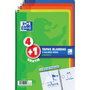 Oxford Pack 4+1 Cuaderno Espiral Tapa Blanda Folio 80 Hojas 4x4mm Colores Vivos