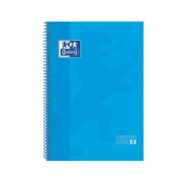 Oxford Cuaderno European Book 1 Tapa Extradura 80 Hojas Cuadriculado A4+ Turquesa