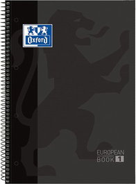 Bloc Oxford School Eu.Book 1 Micro.Tapa Extra A4+ 80H Horizontal 90G Negro (Set de 10)