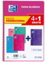 Oxford Pack de 5 Cuadernos School Espiral Folio 80 Hojas 4x4mm Tapa Blanda
