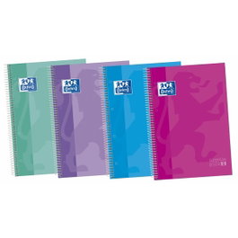 Oxford Europeanbook 5 Set de 5 Cuadernos A4+ con Tapas Extraduras y Write&Erase
