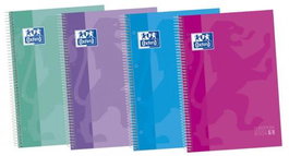 Oxford Europeanbook 5 Cuaderno A4+ Extraduro 120 Hojas 5x5 Microperforado Colores Tendencia Write&Erase (Set de 5) (Set de 5)