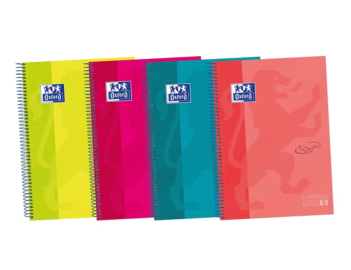 Oxford Europeanbook 5 Cuaderno A4+ Tapa Extradura 120 Hojas Surtido Pack 5 Ud