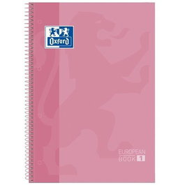 Oxford Cuaderno Classic Europeanbook 1 Write&Erase 80H A4+ Rosa Chicle, Pack 5 Unidades