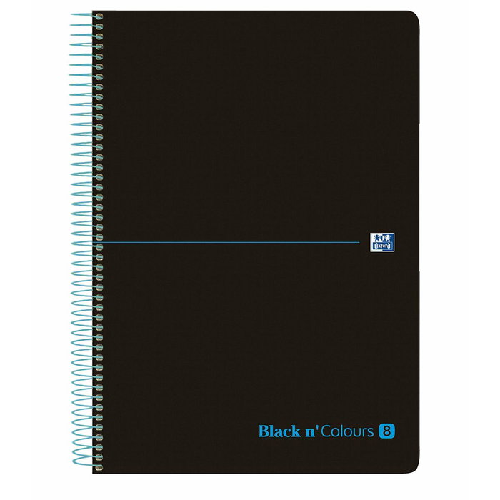 Oxford Cuaderno Espiral Ebook 160 Hojas Din A4+ Cuadrícula 5 mm Black'n Colors Turquesa Oxford Cuaderno Espiral Ebook 160 Hojas Din A4+ Cuadrícula 5 mm Black'n Colors Turquesa