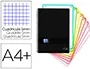 Oxford Black N'Colours Europeanbook 8 Cuaderno Microperforado 160H A4+ 5x5 T-Plástico Negro (Set de 5) (Set de 5)