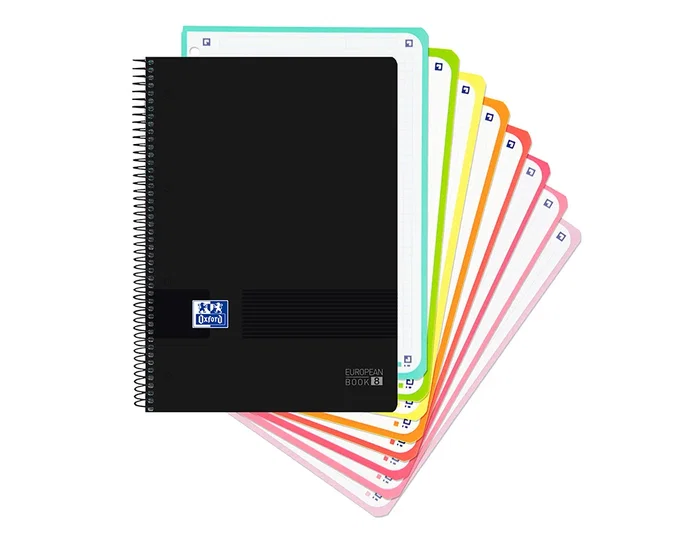 Oxford Cuaderno Espiral Ebook 160 Hojas Din A4+ Cuadrícula 5 mm Black'n Colors Turquesa Oxford Cuaderno Espiral Ebook 160 Hojas Din A4+ Cuadrícula 5 mm Black'n Colors Turquesa