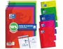 Oxford Pack 5 Cuadernos Espiral Folio 80 Hojas 4x4mm Colores Vivos