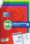 Oxford Pack 5 Cuadernos Espiral Folio 80 Hojas 4x4mm Colores Vivos