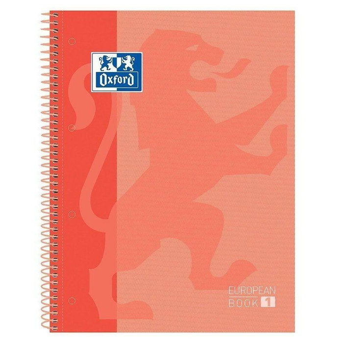 Oxford Cuaderno Classic Europeanbook 1 Write&Erase 80H A4+ 5x5mm Melocotón (Set de 5) Oxford Cuaderno Classic Europeanbook 1 Write&Erase 80H A4+ 5x5mm Melocotón (Set de 5)