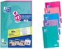 Oxford Cuaderno Espiral Write&Erase Folio 80 Hojas 4x4mm Pack 4+1 Colores Tendencia