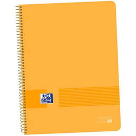 Oxford Live&Go Europeanbook 1 Cuaderno A4+ 80 Hojas Microperforado T-Plástico Pack 5 Ud Melocotón
