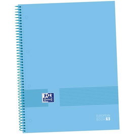 Oxford Europeanbook 1 Write&Erase Cuaderno A4+ 80H Microperforado Tapa Extradura Pack 5 Unidades Periwinkle Blue