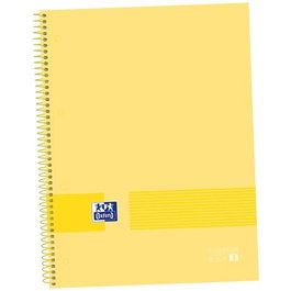 Oxford Cuaderno Write&Erase Europeanbook 1 Banana 80 Hojas A4+ 5x5 mm Microperforado Tapa Extradura Pack 5 Unidades