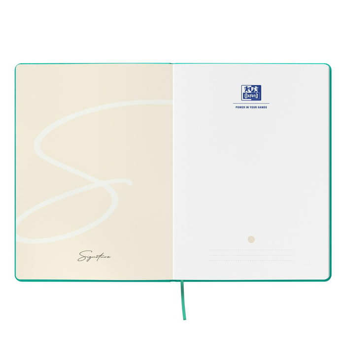 Oxford Cuaderno Signature B5 80H 1 Línea Tapa Extradura Símil Piel (Set de 10)