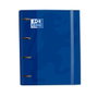Oxford Europeanbinder Classic Carpeta de 4 Anillas A4+ con Recambio Azul Marino