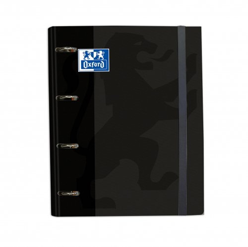 Oxford Europeanbinder Classic Carpeta de Anillas A4+ con Recambio, 4 Anillas 35mm, Negro Oxford Europeanbinder Classic Carpeta de Anillas A4+ con Recambio, 4 Anillas 35mm, Negro