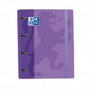 Oxford Carpeta Europeanbinder Classic 4 Anillas A4+ Malva con Recambio