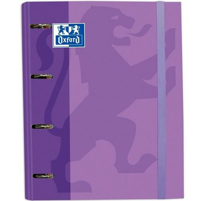 Oxford Carpeta Europeanbinder Classic 4 Anillas A4+ Malva con Recambio Oxford Carpeta Europeanbinder Classic 4 Anillas A4+ Malva con Recambio