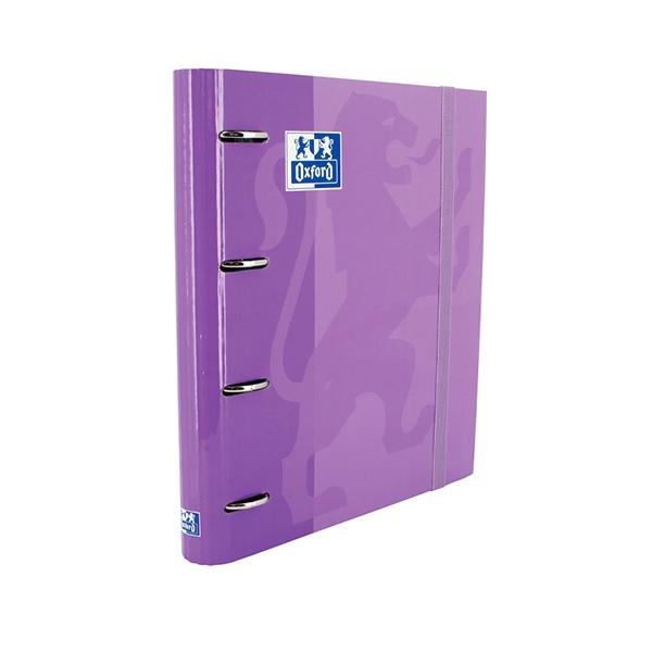 Oxford Carpeta Europeanbinder Classic 4 Anillas A4+ Malva con Recambio Oxford Carpeta Europeanbinder Classic 4 Anillas A4+ Malva con Recambio