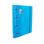 Oxford Europeanbinder Classic A4+ con 4 anillas de 35 mm y recambio, Turquesa