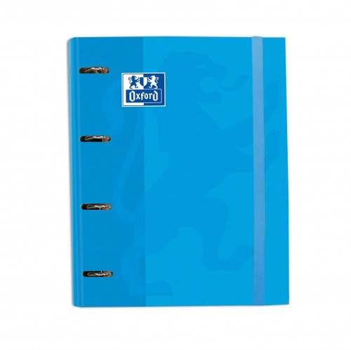 Carpebloc Oxford School Europeanbinder Classic A4+ 4 An.Mixtas 35Mm Con Recambio 100 Hj. Cuadric.5X5 Turquesa Carpebloc Oxford School Europeanbinder Classic A4+ 4 An.Mixtas 35Mm Con Recambio 100 Hj. Cuadric.5X5 Turquesa