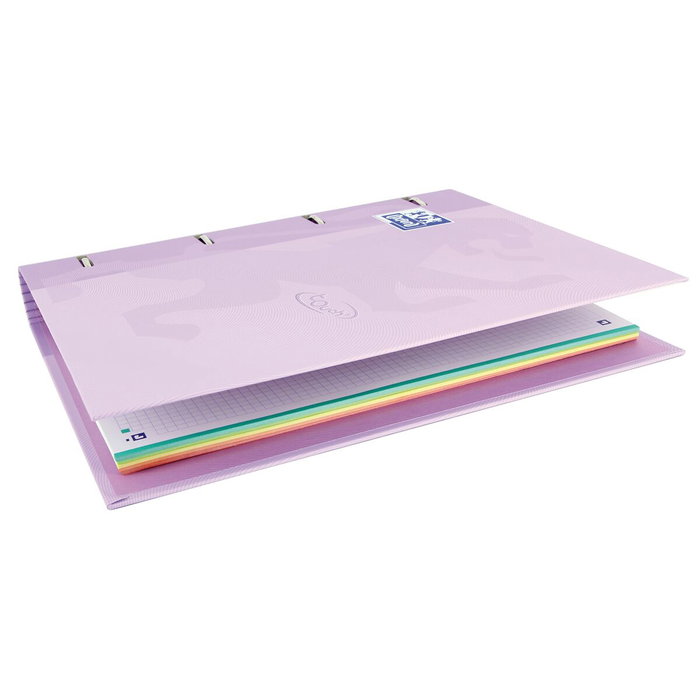 Oxford Carpeta de Anillas Touch Europeanbinder 4x35mm con Recambio A4+ Malva Pastel Oxford Carpeta de Anillas Touch Europeanbinder 4x35mm con Recambio A4+ Malva Pastel