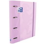 Oxford Carpeta de Anillas Touch Europeanbinder 4x35mm con Recambio A4+ Malva Pastel