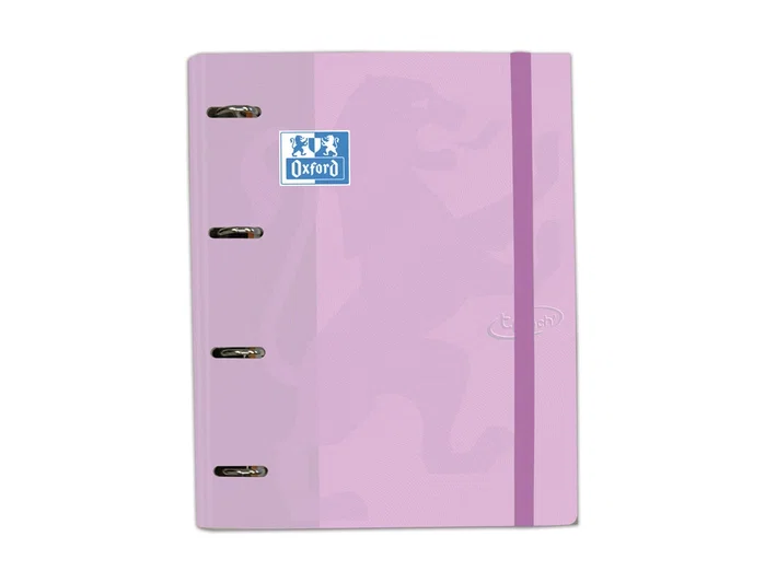 Oxford Carpeta de Anillas Touch Europeanbinder 4x35mm con Recambio A4+ Malva Pastel Oxford Carpeta de Anillas Touch Europeanbinder 4x35mm con Recambio A4+ Malva Pastel