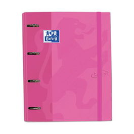 Carpebloc Oxford School Europeanbinder Touch A4+ 4 An.Mixtas 35Mm Con Recambio 100 Hj. Cuadric.5X5 Fucsia Pastel (Set de 4)