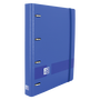 Oxford Europeanbinder + Live & Go A4+ con 4 anillas de 35 mm y recambio, Azul