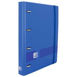 Oxford Live&Go Carpeta Anillas 4x35 mm Europeanbinder 360º C-Recambio 100H A4+ Tapa Polyfoam Azul Marino
