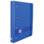 Oxford Europeanbinder + Live & Go A4+ con 4 anillas de 35 mm y recambio, Azul
