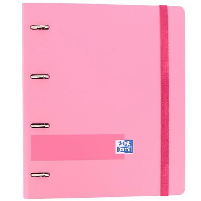 Oxford Europeanbinder Carpeta de Anillas 4x35mm Rosa Pastel con Recambio Oxford Europeanbinder Carpeta de Anillas 4x35mm Rosa Pastel con Recambio