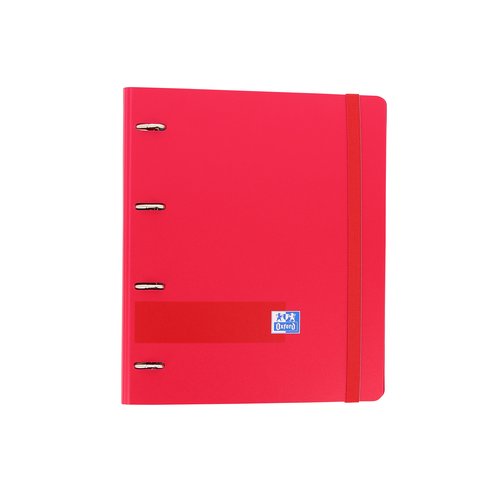 Oxford Europeanbinder Carpeta de Anillas 4 x 35mm Rojo con Recambio 100 Hojas A4+ Oxford Europeanbinder Carpeta de Anillas 4 x 35mm Rojo con Recambio 100 Hojas A4+