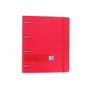 Oxford Europeanbinder Carpeta de Anillas 4 x 35mm Rojo con Recambio 100 Hojas A4+