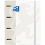 Oxford Europeanbinder Classic Carpeta de Anillas A4+ con Recambio Blanco